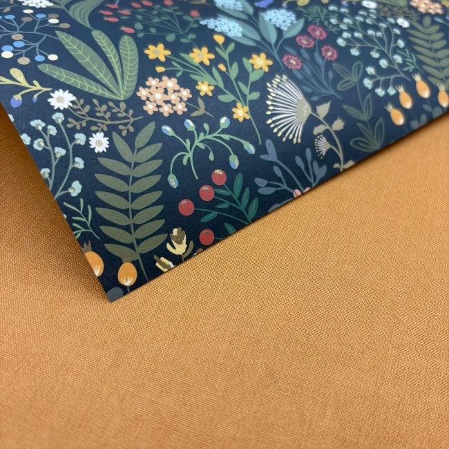 zestaw materialow do pudelek 11x16 roślinność z musztardowym.JPEG